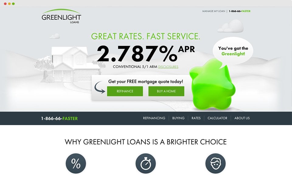 Greenlight Financial website