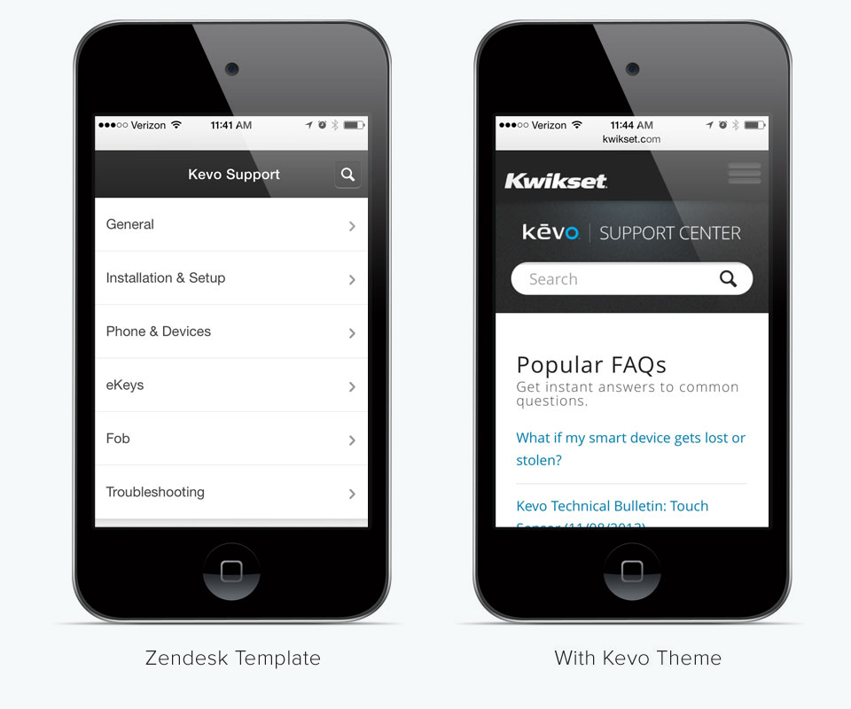 Theming Zendesk - mobile