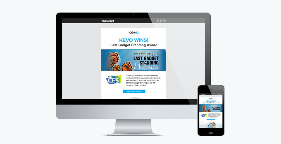 Kevo responsive email