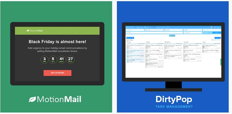 MotionMail and DirtyPop