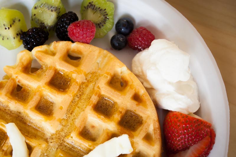 A delicious waffle