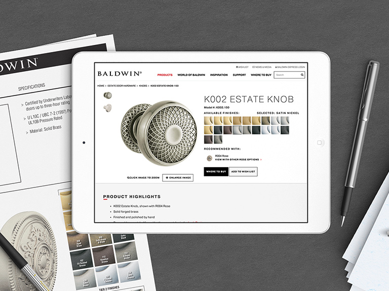 Work Baldwin Hardware  Advanced